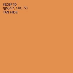 #E38F4D - Tan Hide Color Image